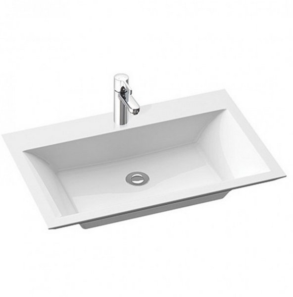 Раковина для ванной Marmorin Teodor 71,2х46,3 см литой камень белый 722 071 020 xx x