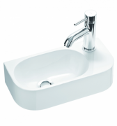 Раковина для ванной Marmorin Elara 2 40х20 см литой камень белый 400 040 020 xx x