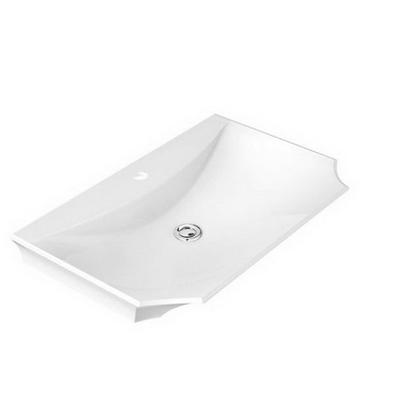 Раковина для ванної Marmorin La Donna 70х46 см литий камінь білий 565 070 020 xx x