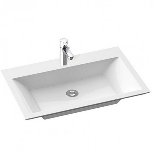 Раковина для ванної Marmorin Teodor 71,2х46,3 см литий камінь білий 722 071 020 xx x