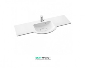 Раковина для ванной на тумбу умывальник-столешница Marmorin Emma 120 белая 639 120 0xx xx x