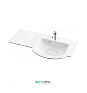 Раковина для ванной на тумбу умывальник-столешница Marmorin Emma 90 правосторонняя 639 090 9xx xx x