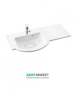 Раковина для ванної на тумбу умивальник-стільниця Marmorin Emma 90 лівостороння 639 090 7xx xx x