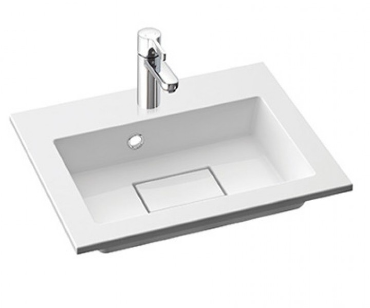 Раковина для ванної Marmorin Lira 50,2х39 см литий камінь білий 640 050 020 xx x