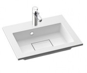 Раковина для ванної Marmorin Lira 50,2х39 см литий камінь білий 640 050 020 xx x