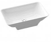 Раковина для ванной Marmorin Loren 59,6х35,8 см литой камень белый 720 059 020 xx x