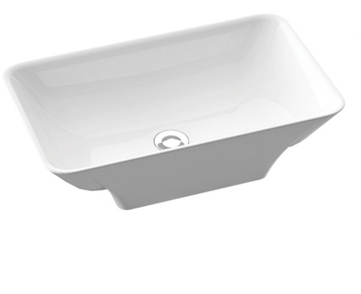 Раковина для ванної Marmorin Loren 59,6х35,8 см литий камінь білий 720 059 020 xx x