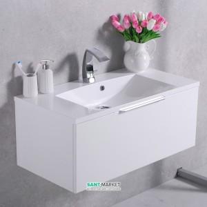 Тумба підвісна Буль-Буль Bermuda 895х454х370 з раковиною Amelia 900 білий 10409012200