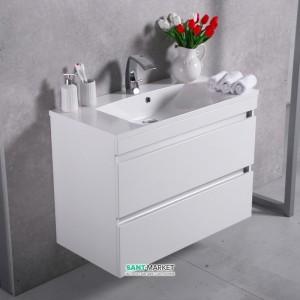 Тумба підвісна Буль-Буль Borneo 895х454х710 з раковиною Amelia 900 білий 10109012200