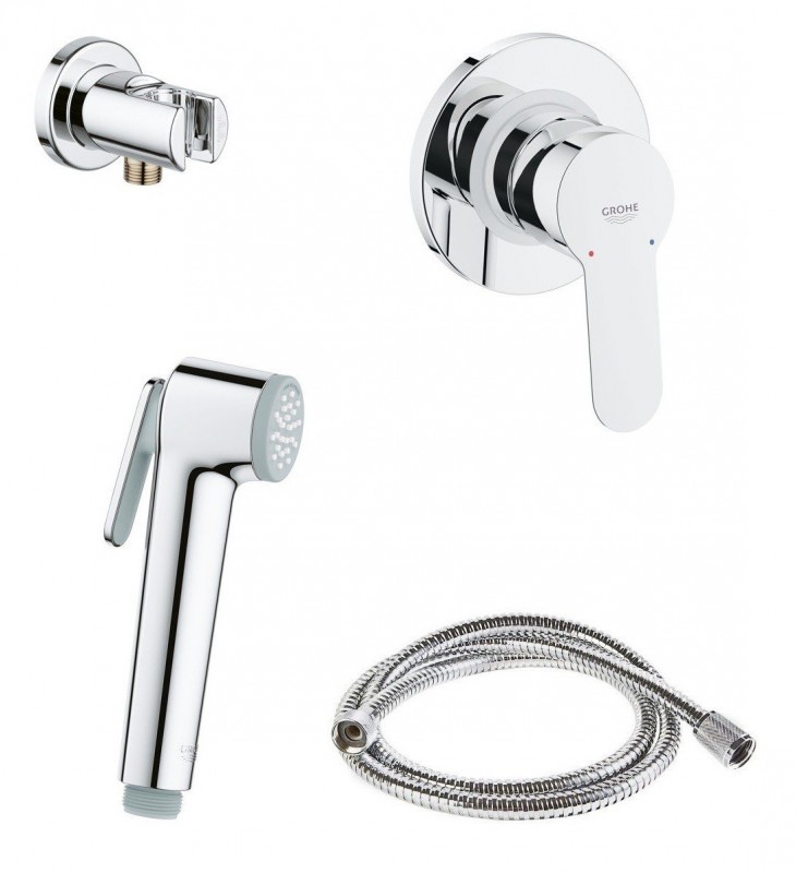 Набір для гігієнічного душу Grohe BauEdge зі змішувачем прихованого монтажу 28512001