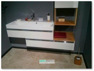 Комплект мебели для ванной Буль-Буль Tristan белый Tristan 100 (Mersey)