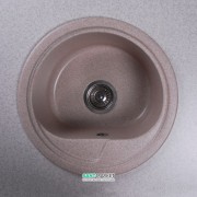 Мойка для кухни круглая Буль-Буль Nevada 45х45х21 врезная Магранит песочный 104047001