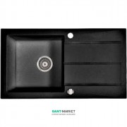 Мойка для кухни прямоугольная Буль-Буль Tennessee врезная Магранит светло-черный 106080004