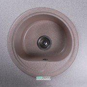 Мойка для кухни круглая Буль-Буль Nevada 45х45х21 врезная Магранит песочный 104047001