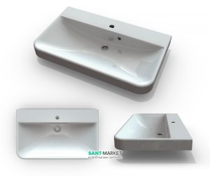 Раковина для ванной подвесная Буль-Буль коллекция Carla белая 3508101