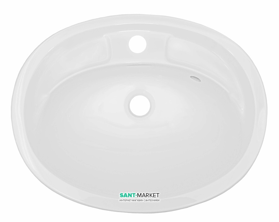 Раковина для ванной встраиваемая Буль-Буль коллекция Bianca Bowl белая 2105101