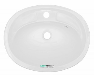 Раковина для ванной встраиваемая Буль-Буль коллекция Bianca Bowl белая 2105101