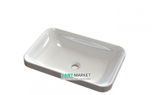 Раковина для ванної вбудована Буль-Буль колекція Aino біла 2905101