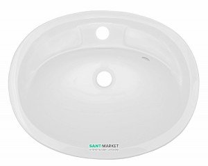 Раковина для ванної вбудована Буль-Буль колекція Bianca Bowl біла 2105101