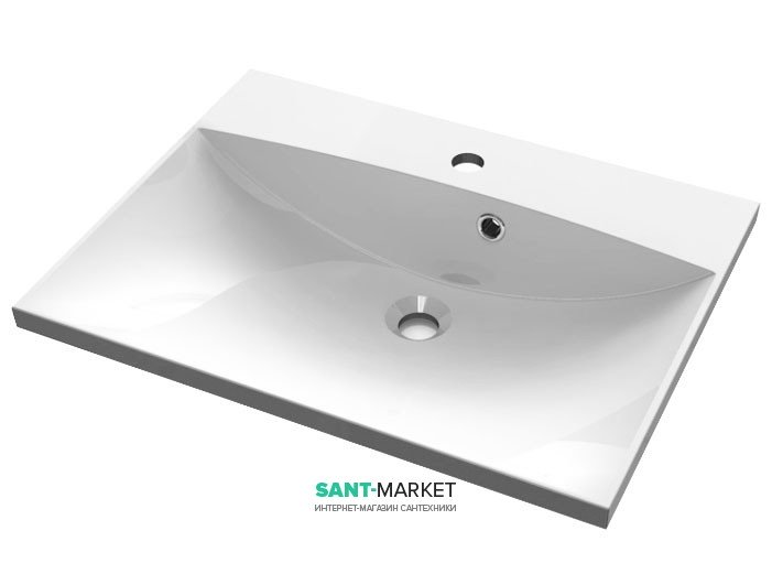 Раковина для ванної вбудована Буль-Буль колекція Amelia біла 0706101