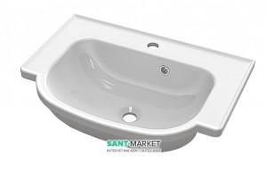 Раковина для ванної підвісна умивальник-стільниця Буль-Буль колекція Alva біла 3006101