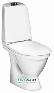 Унитаз-компакт напольный Gustavsberg Nautic c сиденьем soft close 5510 + 9M26S101