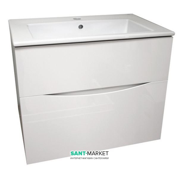 Тумба Bretta Aragon з раковиною Gala Ambar 64х43.3х52 біла SM0160W + G1014001