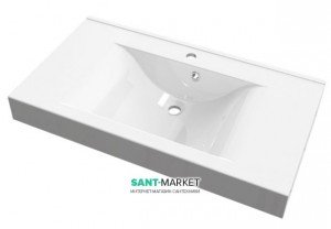 Раковина для ванної вбудована Буль-Буль колекція Nadja біла 0209101