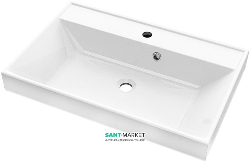 Раковина для ванної вбудована Буль-Буль колекція Signe біла 0407101