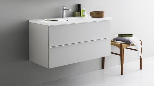 Тумба з раковиною Arbi Ho.Me підвісна 60x45х49 білий глянець L630 + A146