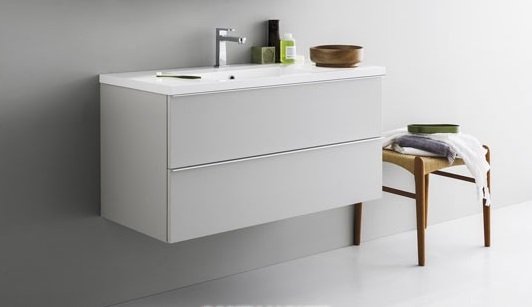 Тумба с раковиной Arbi Ho.Me подвесная 80x45х49 белый глянец L636 + A148