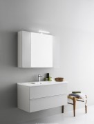 Тумба з раковиною Arbi Ho.Me підвісна 100x45х49 білий глянець L646 + A156