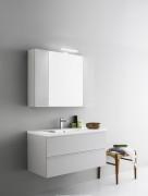 Тумба с раковиной Arbi Ho.Me подвесная 100x45х49 белый глянец L646 + A156