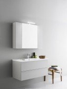 Тумба з раковиною Arbi Ho.Me підвісна 100x45х49 білий глянець L646 + A156