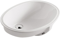 Раковина для ванной Galassia Denise врезная без отверстия перелива овальная белый 6002