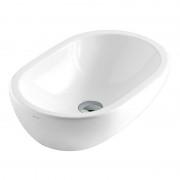 Раковина для ванної Galassia Midas накладна овальна без отвору перелива білий 5233