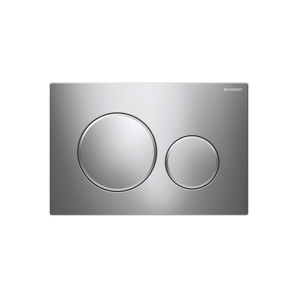 Смывная клавиша Geberit Sigma20 24.6х16.4х1.3 глянцевый хром/матовый хром/глянцевый хром 115.882.KH.1