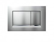 Змивна клавіша Geberit Sigma30 24.6х16.4х1.2 матовий хром / глянсовий хром / матовий хром 115.883.KN.1