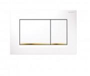 Змивна клавіша Geberit Sigma30 24.6х16.4х1.2 білий / позолота / білий 115.883.KK.1