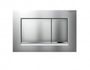 Смывная клавиша Geberit Sigma30 24.6х16.4х1.2 матовый хром/глянцевый хром/матовый хром 115.883.KN.1