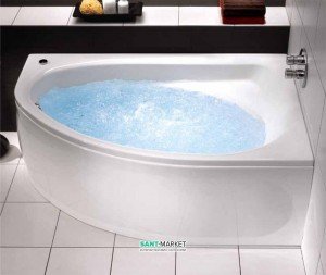 Ванна гідромасажна акрилова кутова Kolo Spring 160х100 ліва
