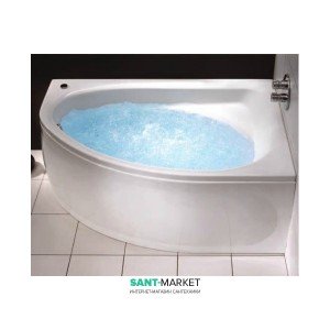 Ванна з гідро і аеромасажем акрилова кутова Kolo Spring 170х100 права 001112