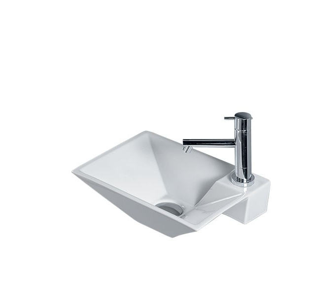 Раковина для ванной подвесная AeT коллекция Idea Clessidra белая L271T0R1V1