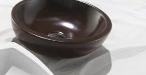 Раковина для ванної накладна AeT колекція Spot коричнева L244T0R0V0 107