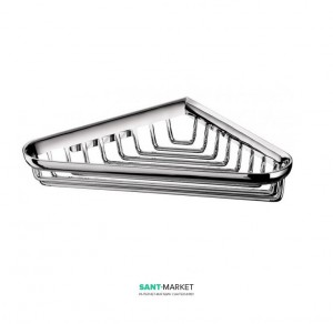 Мыльница-сетка подвесная угловая Emco System 2 17.6х17.6х3.7 хром 3545 001 02