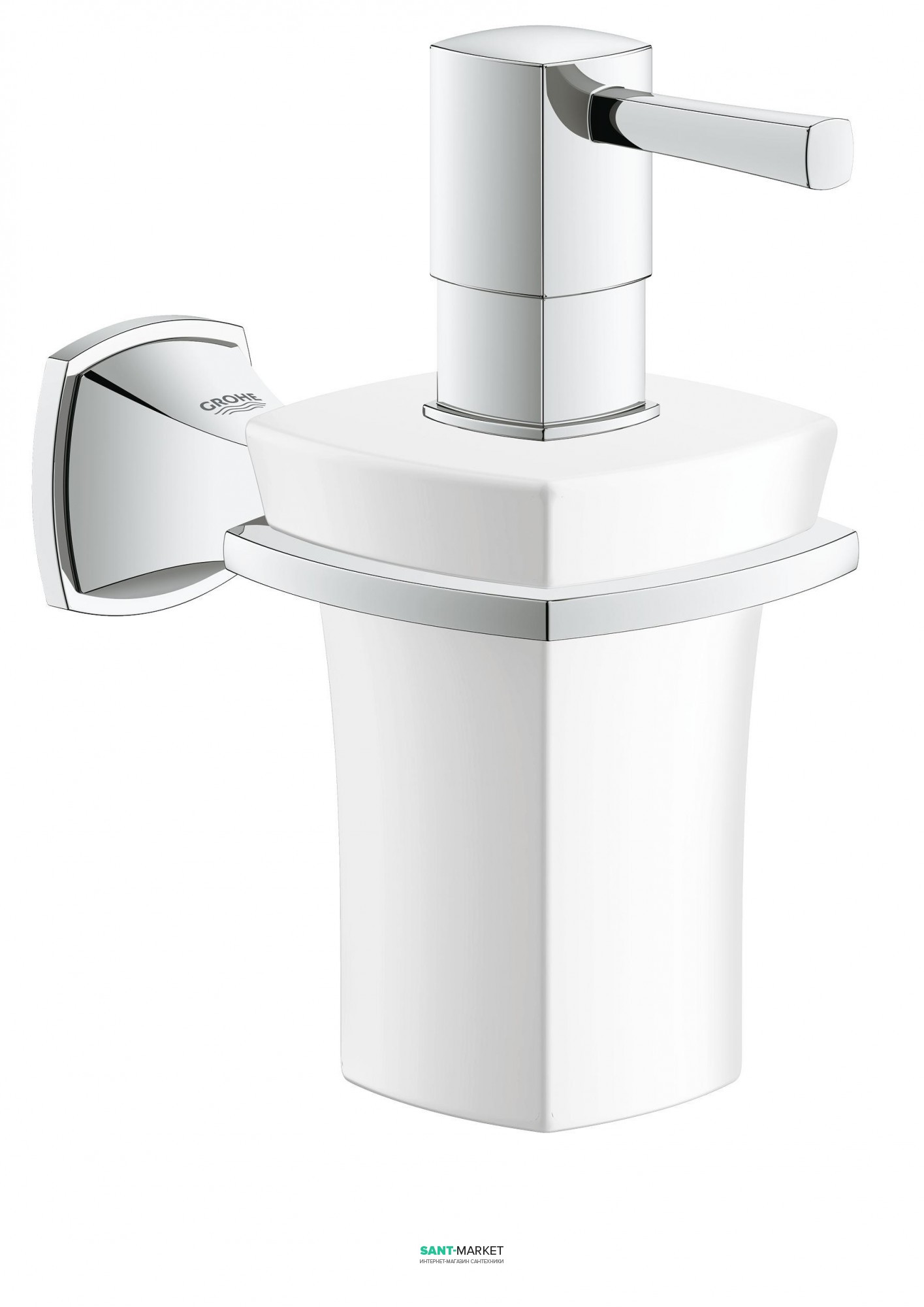 Дозатор рідкого мила Grohe Grandera з власником хром 40627000