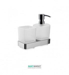 Компект-стакан / дозатор рідкого мила Emco Loft хром 0531 001 00