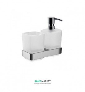 Компект-стакан / дозатор рідкого мила Emco Loft хром 0531 001 00