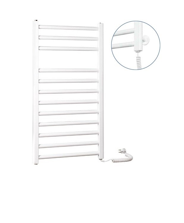 Электрический полотенцесушитель Instal Projekt VIKING Slim 530х1214х95 белый VIKSE-50/120W