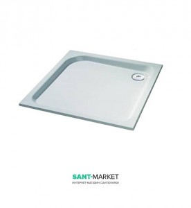 Душовий піддон Huppe Verano 90х90 без передньої панелі білий 235001.055